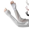 Cooling arm sleeves, back of hands, UV protection, cool sleeves, golf golf tosh gray