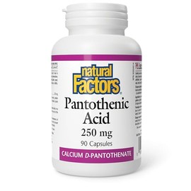 Natural Factors Natural Factors Pantothenic Acid 250 mg 90 Capsules