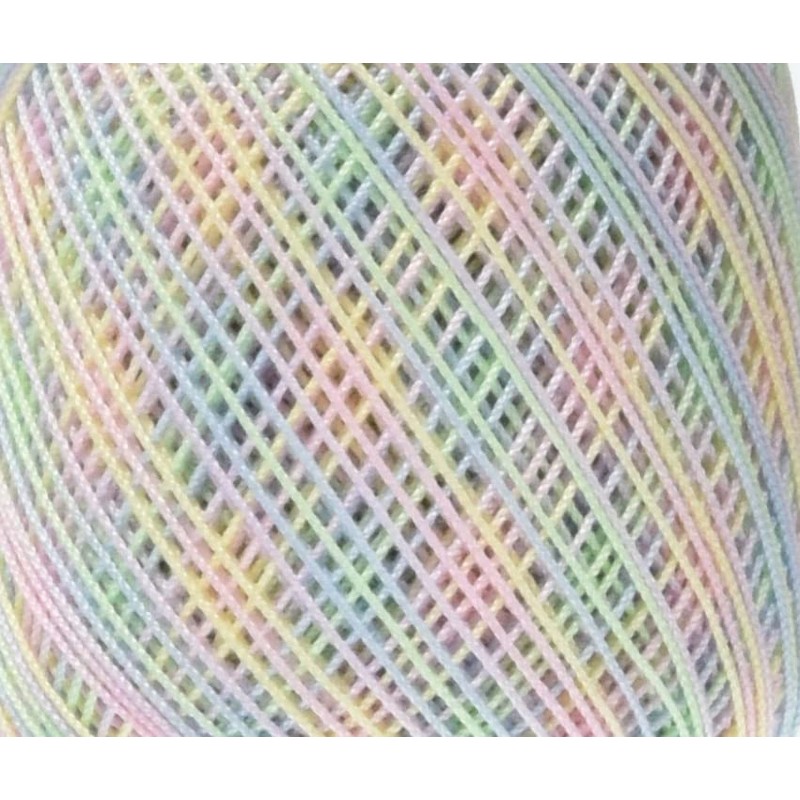 DARUMA 01-2350 Koshino Kasuri Lace Yarn, #40 Col.61, Multi Type,