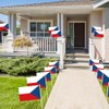 BigTree Czech Mini Waving Flags (50pcs, 21x14cm, Red and White)