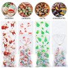 100 Pieces Christmas Cellophane Treat Bags, Plastic Clear Christmas Cello
