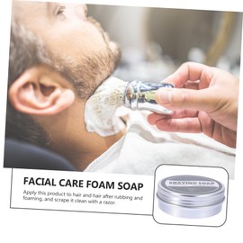 Mikinona 60g Men's Facial Shaving Soap Gentle Cream for Smooth Shave Lasting Non-irritating for Wet Shaving