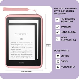 Strapsicle - Embrague de silicona para Kindle y lectores electrónicos, bolsa multiusos para teléfono, billetera y llaves, se adapta a Paperwhite de 6.8 a 7 pulgadas, Kindle de 6.8 pulgadas, Kobos