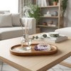Small Wood Tray, 7.3"x 4" Mini Wooden Serving Tray Bathroom
