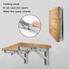 Ldzzuo 2 Pack Folding Shelf Brackets, Heavy Duty Shelf Bracket,