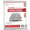 Kingplast 2 Pack Plastic Chair Cover for Moving and Storage