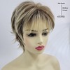 CZLHLZ Women's Fashion Short Synthetic Wigs Pixie Cut Blonde Ombre