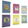 Discagenda 6 Section Dividers Plastic Durable Cute Kitten Cat for