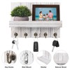 Kldgris Wall Keychain, Wall Keyring, Entrance Key Holder, Multi-Function Wooden