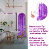 Fachoige 3pack 3.2ft x 6.6ft Metallic Tinsel Foil Fringe Curtains