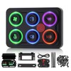 MaySpare Switch Panel Upgraded Multicolored Toggle Momentary Pulse Switch Panel,Electronic