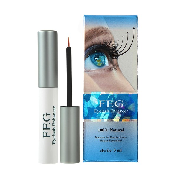 FEG Eyelash Serum, Eyelash Enhancer, 0.1 fl oz (3 ml), Eyelash Care