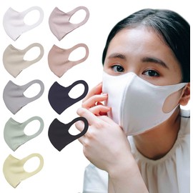 Cool Comfit Mask Double Layer We'll Mask (9 Colors / 4 Sizes Total) (WHITE, S)
