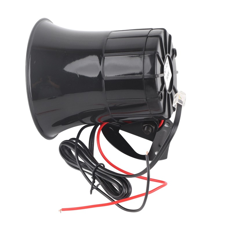 50W 120dB Car Loud Horn 6 Sounds Emergency Warning Alarm
