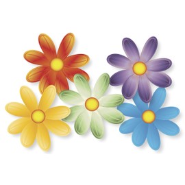 Flower Power Car Magnets