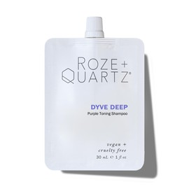 Roze + Quartz® Dyve Deep Shampoo • Ultra Purple Toning Wash for Blonde, Silver + Highlighted Hair (1oz)