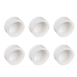 YOFASEN White Pipe Covers - PVC Pipe Cap Fitting - Slip Socket External End Caps, 25mm, 6pcs