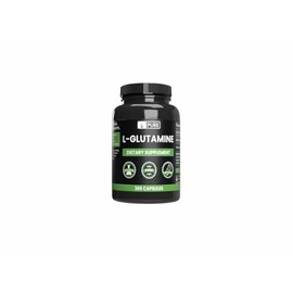 Pure Organic Ingredients LGlutamina 100  pura, suministro de 6 meses, sin magnesio ni arroz, sin OMG, sin gluten, vegetariano, fabricado en Estados...