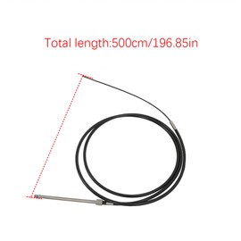 TJHSM Boat Steering Cable Outboard Rotary Steering Kit 14 Feet with 3/4 Tapered Shaft Replacement for Yachts Fishing Boats