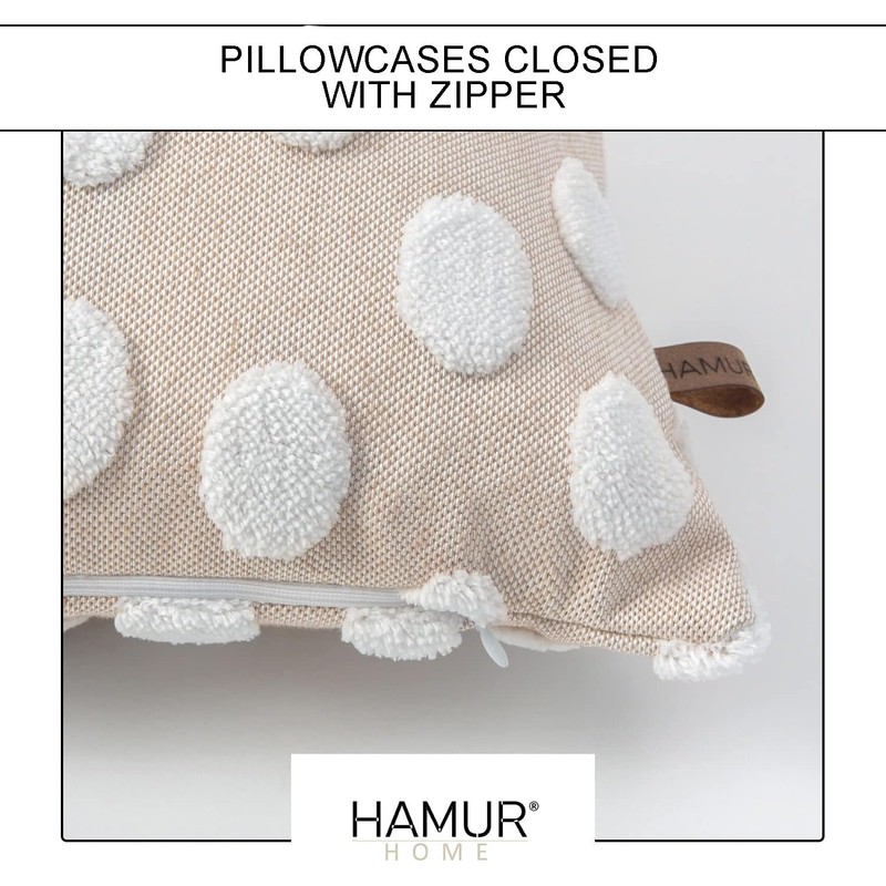 HAMUR HOME Set of 2 Cushion Covers, 30 x 50