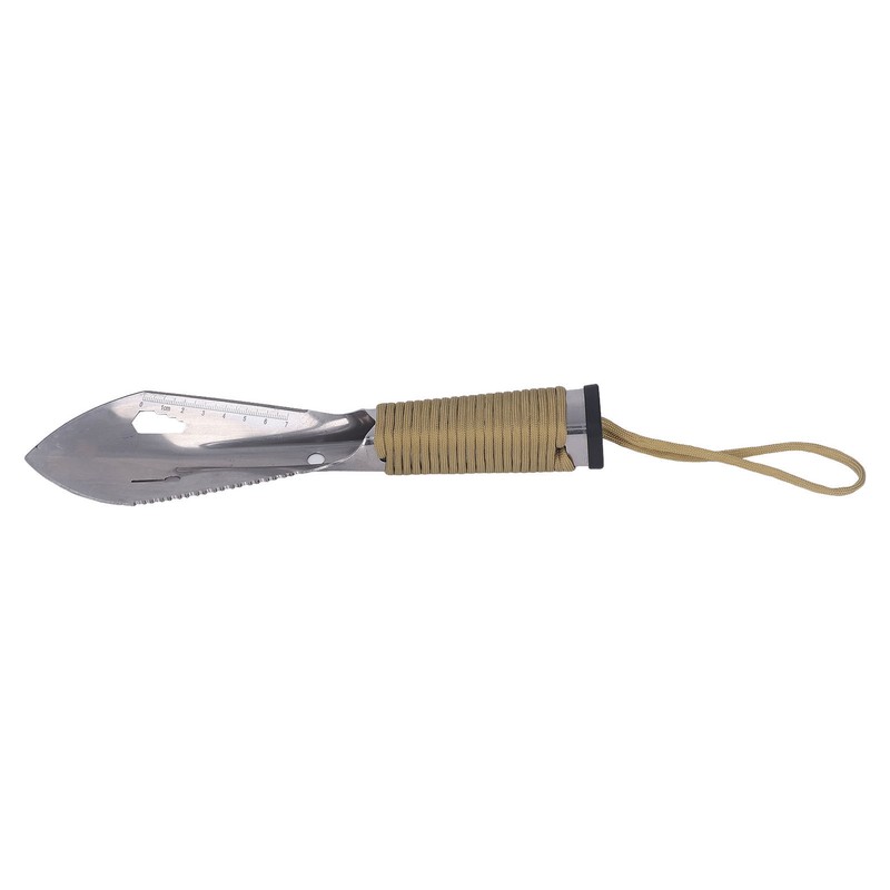 Survival Digging Trowel Stainless Steel Anti Slip Handle Multifunctional Detecting