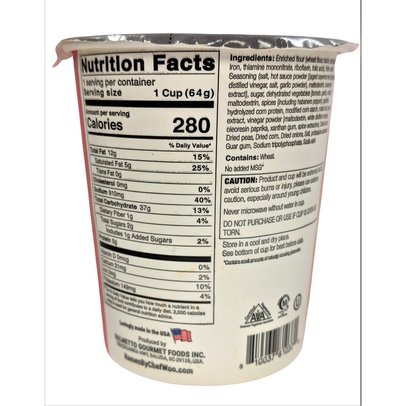 RAMEN EXPRESS Hotter and Spicier Ramen Cup Noodle, 2.25 Oz