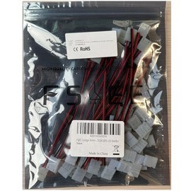 FSJEE FSJEE 2Pin 8MM LED Connector Kit Includes 10X Strip to Strip Jumper,10X Strip to Adapter,10X Gapless Connectors for 3528/2835 LED Strip