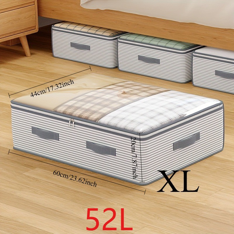 Closiq Large Capacity Clothes Storage Bag – Clear Window for