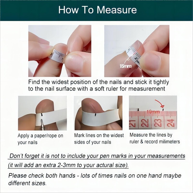 Press on nails,Handcrafted Press On Nails Kit, Short Length Nail