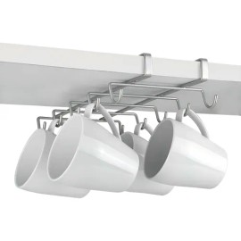 Porta Tazas Metaltex Organizador Alacena 10 Tazas Color Gris