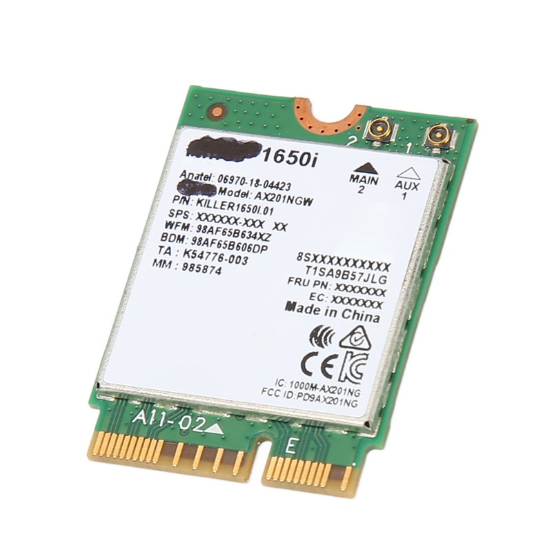 AX201NGW WiFi 6 Card for Win10 CNVIo2 Interface Dual Band