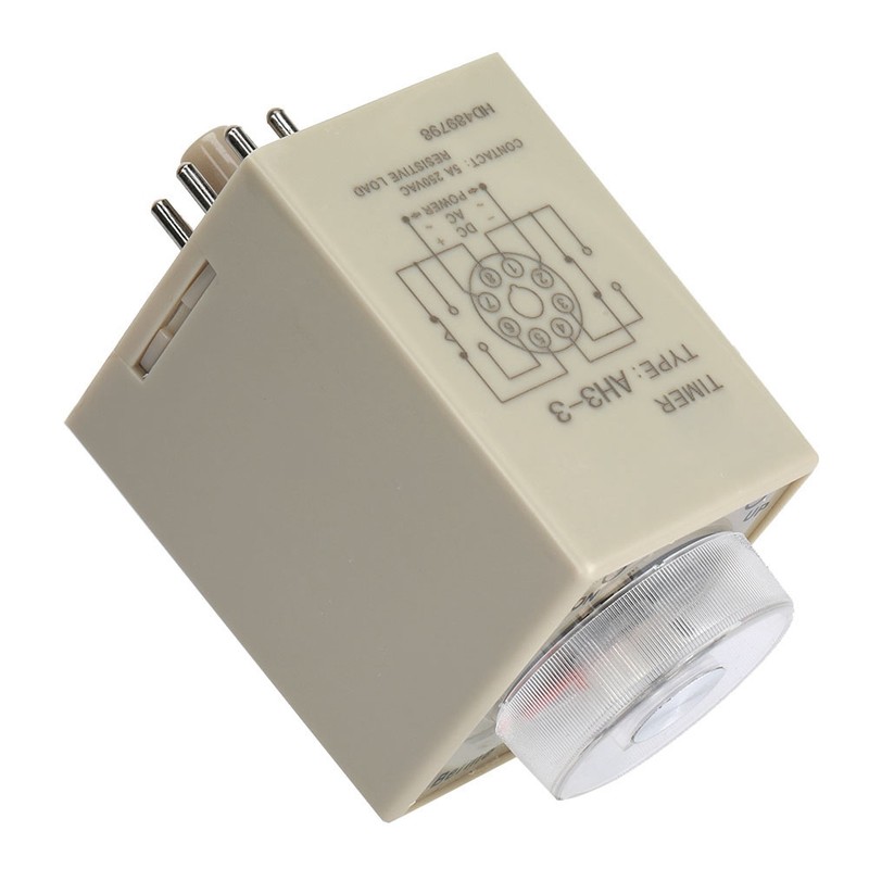 24VDC 60Minutes Power On Delay Timer Time Relay AH3-3(60M)