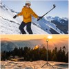 53.5" Selfie-Stick Tripod for GoPro, Portable Tripod Stand with Extension