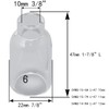 RIVERWELD TIG Glass Cups Clear Quartz Nozzle 54N16 6# 3/8"