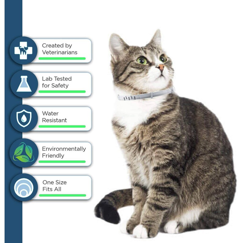 Flea and Tick Collar for Cats - Offers 12-Month Protection,