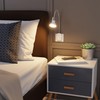 ledscom.de LESCH Socket Lamp Gooseneck Reading Lamp Chrome / White