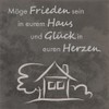 Fritz Cox Haussegen Stone Plaque 'May Peace Be in Your