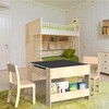 bbgroundgrm 4-in-1 Kids Wooden Activity Desk & Chair Set –