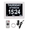 8in Digital Alarm Clock Photo Frame 800x600 Large Font Adjustable