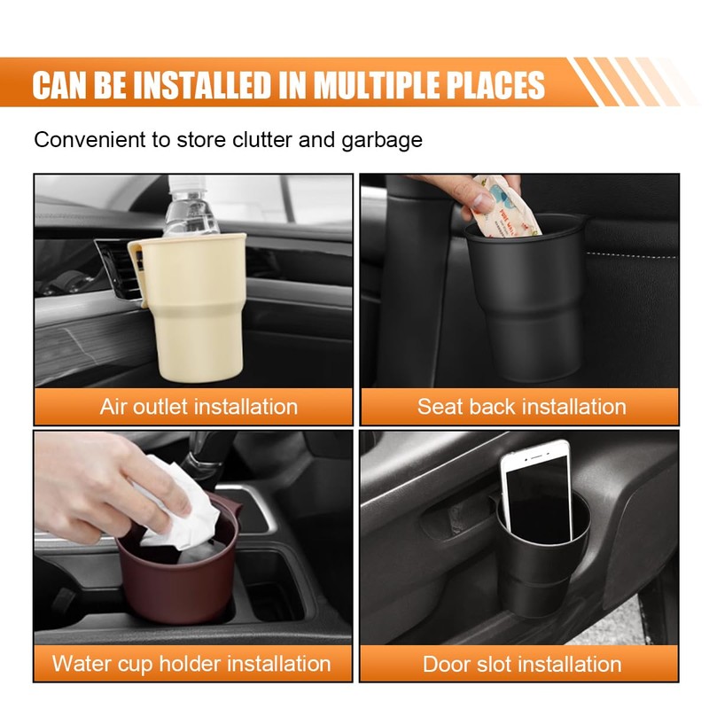 Hanging Car Cup Holder, Multi-Function Cup Holder Organizer with Air