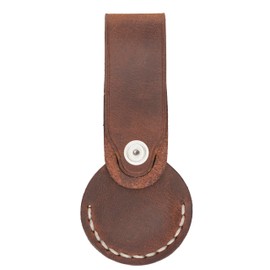 Solo Pelle Leather Case Compatible with New AirTag Suitcase Tag/Bag Tag/Luggage Tag (Vintage Brown)