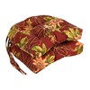 Blazing Needles 16-inch Outdoor Rounded Back Chair Cushion, 16" x