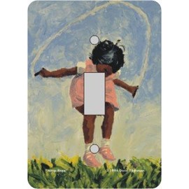 Jump Rope Switch Plate (African American Single Switch Plate)