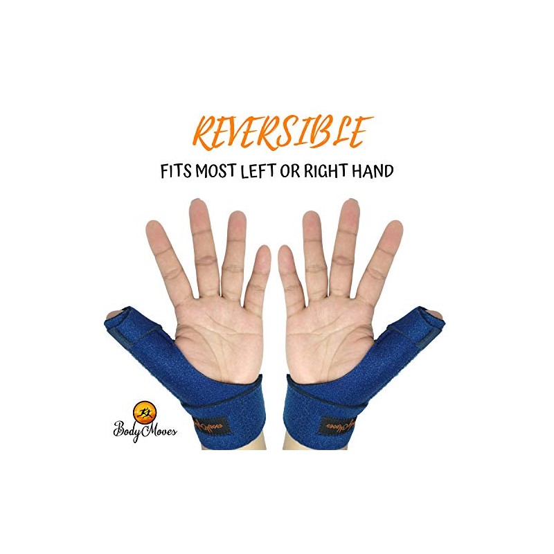BodyMoves New Thumb Splint Brace Plus Finger Hot and Cold