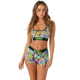 PSD Women's Farout Boy Shorts, Multi, M