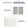 Bryce Hardware 10 x 8 Inch (Duct Opening) White Supply