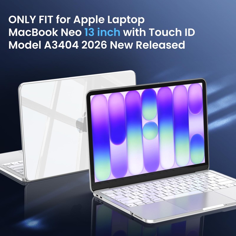 AKIT for MacBook Neo 13 Inch Case 2026 Model A3404,