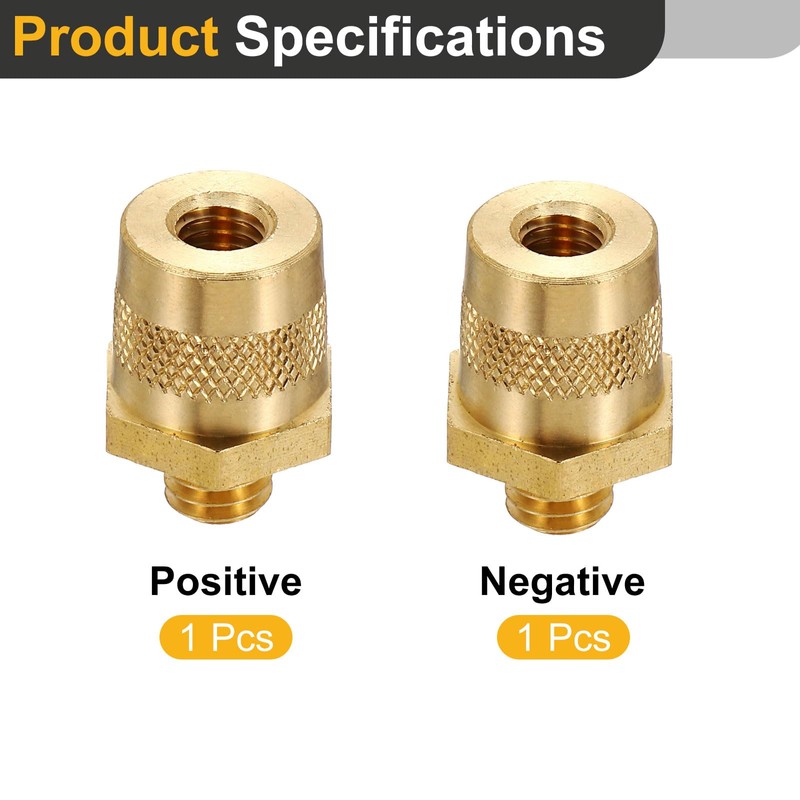 MECCANIXITY M8 x 3/8 Inch Battery Terminal Charging Posts Positive