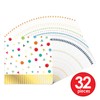 Beistle 32 Piece Colorful 2-Ply Fringed Paper Happy Birthday Lunch