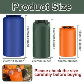 HLIWS Waterproof bag, waterproof pack bags, lightweight waterproof dry bag, suitable for camping, fishing, kayaking, rafting, boating and other outdoor sports, Colourful, Simple style